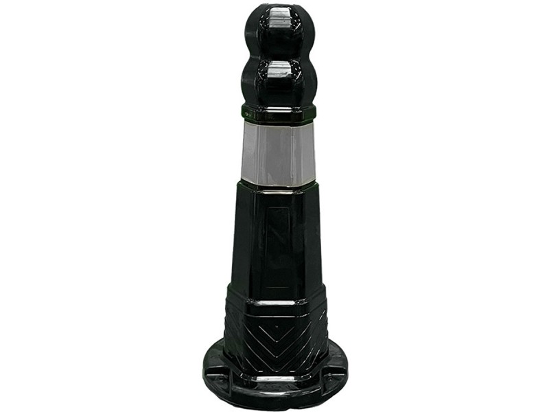 Borne hexagonale souple noire