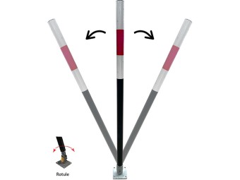 Poteau de jalonnement sur rotule 360°