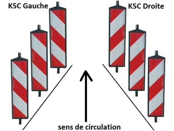 Balise d'alignement temporaire K5C