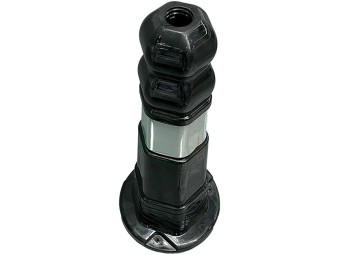 Borne hexagonale souple noire