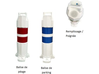 Balise K5C de renforcement temporaire à lester