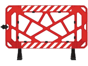 Barrière Vauban PVC de chantier