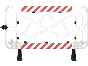 Barrière Vauban PVC de chantier