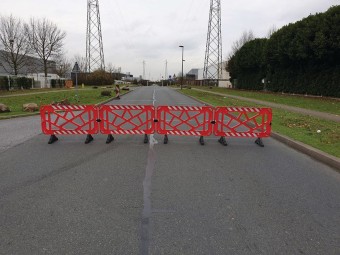 Barrière Vauban PVC de chantier