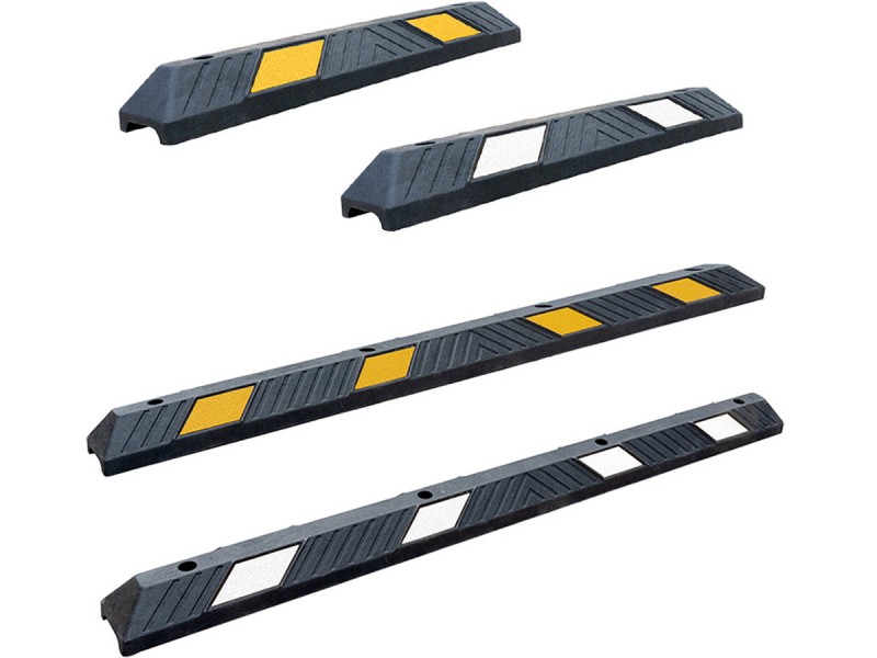 Butée de parking en composite avec fixation