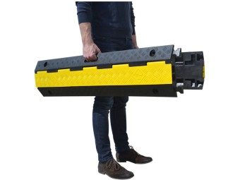 Passe-câble 2 canaux - hauteur 45mm