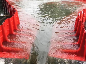 Barrière anti-inondation modulable