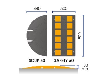 Ralentissement large type coussin - SAFETY