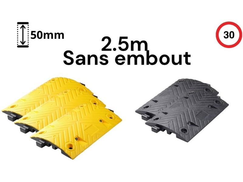 Ralentisseur 50 cm - 30 km/h - en pack près à poser