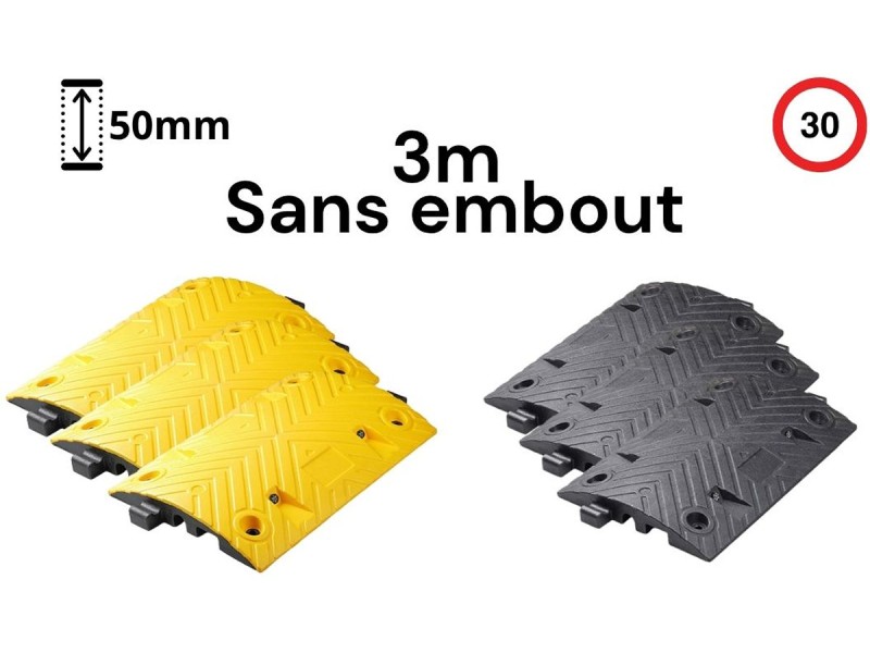 Ralentisseur 50 cm - 30 km/h - en pack près à poser