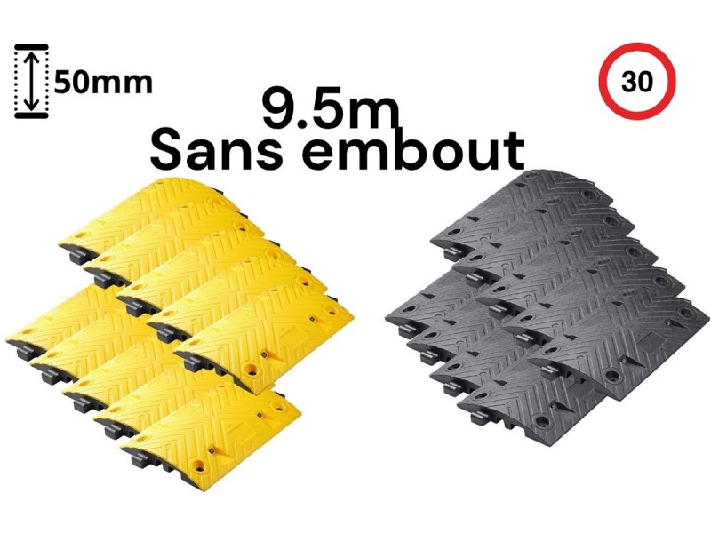 Ralentisseur 50 cm - 30 km/h - en pack près à poser