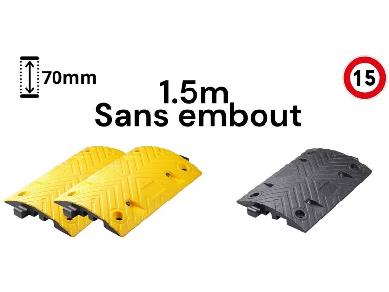 Ralentisseur 70 cm - 15 km/h - en pack près à poser