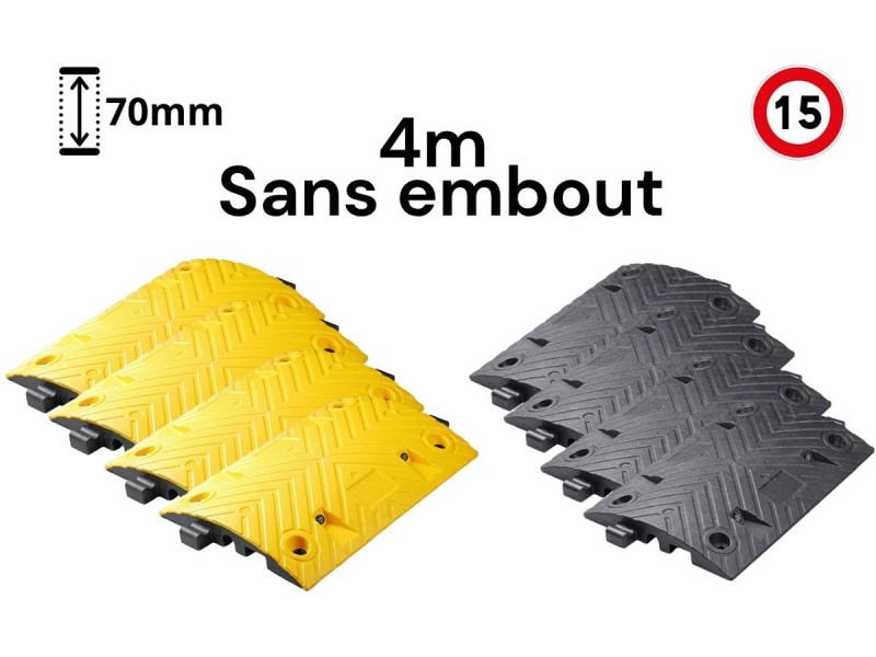 Ralentisseur 70 cm - 15 km/h - en pack près à poser