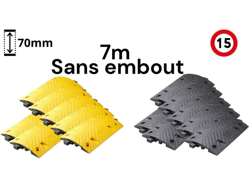 Ralentisseur 70 cm - 15 km/h - en pack près à poser