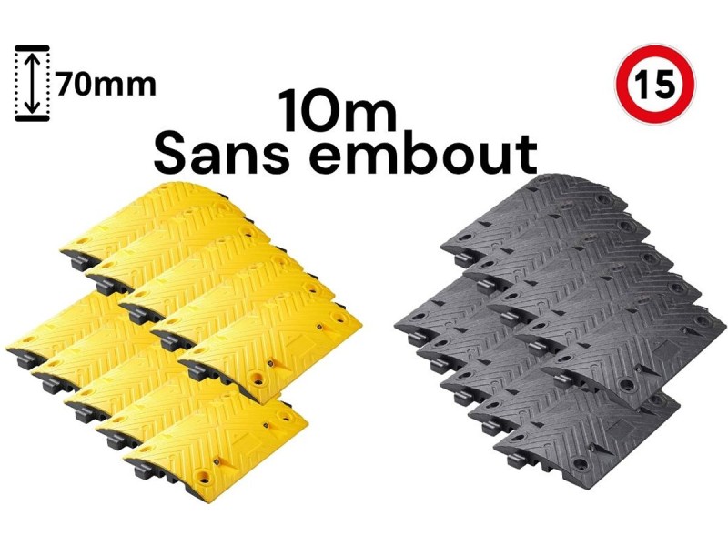 Ralentisseur 70 cm - 15 km/h - en pack près à poser