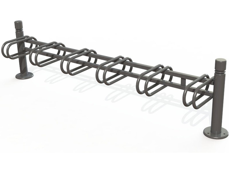 Support vélo Chartrons 6 places tête 2 gorges