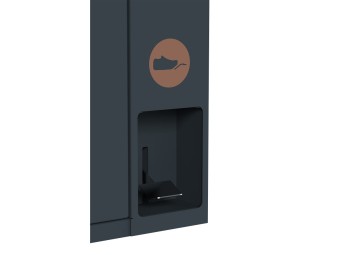 Point de tri 1 flux biodéchets avec 1 bac roulant 120L ou 240L Trirok