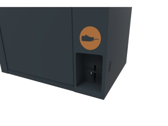 Point de tri 1 flux biodéchets avec 1 bac roulant 120L ou 240L Trirok