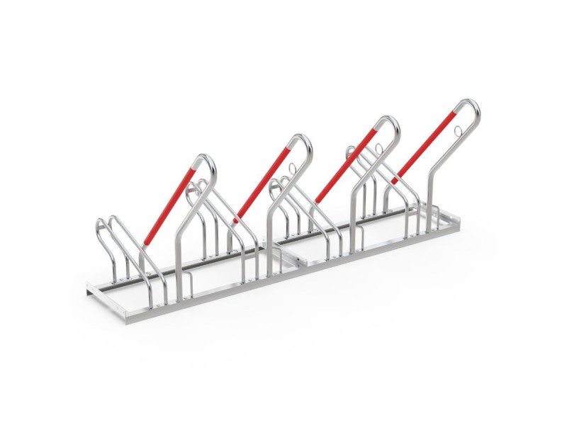 Support vélo espacé R25W galvanisé – 2 à 6 places unilatérales