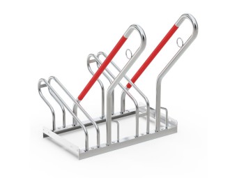 Support vélo compact R25S galvanisé – 2 à 6 places unilatérales
