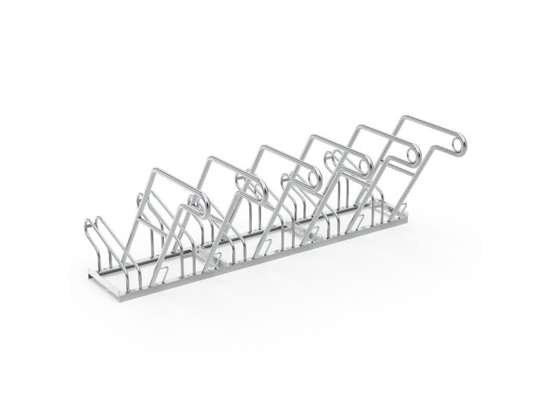 Support vélo compact R26S galvanisé – 2 à 6 places unilatérales