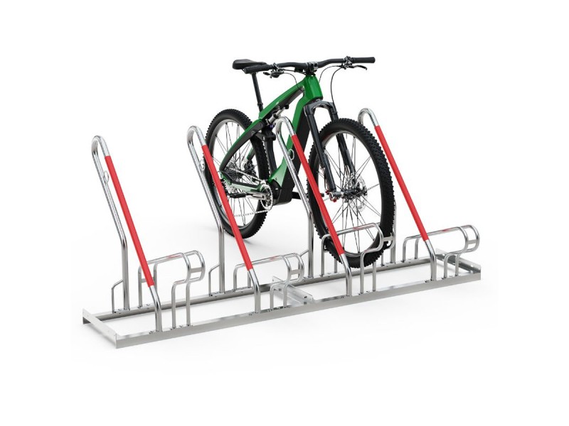 Support vélo espacé R25W galvanisé – 2 à 6 places unilatérales