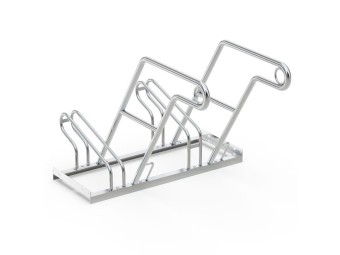 Support vélo espacé R26W galvanisé – 2 à 6 places unilatérales