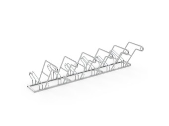 Support vélo espacé R26W galvanisé – 2 à 6 places unilatérales