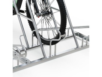 Support vélo espacé R26W galvanisé – 2 à 6 places unilatérales