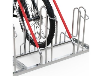 Support vélo R45W pour pneus larges – Espacé 500 mm, 2 à 6 places