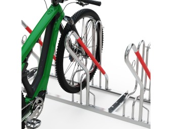 Support vélo R45W pour pneus larges – Espacé 500 mm, 2 à 6 places