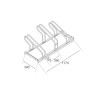 Support vélo économique R2W – Espacement 390 mm, 2 à 10 places