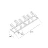 Support vélo économique R2W – Espacement 390 mm, 2 à 10 places