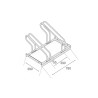 Support vélo économique R2W – Espacement 390 mm, 2 à 10 places