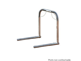 Support vélos en ligne 3 arceaux pour 6 vélos - extensible