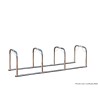 Support vélos en ligne 3 arceaux pour 6 vélos - extensible