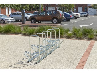 Râtelier vélos Hollande antivol 6 - 8 - 10 - 20 vélos en face à face