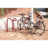 Râtelier vélos avec antivol en U pour roue et cadre