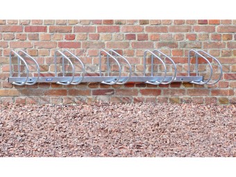 Range 4 ou 5 vélos mural à 45° ou 90°