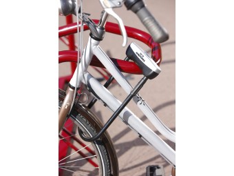 Râtelier vélos avec antivol en U pour roue et cadre