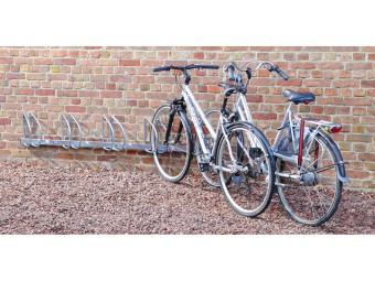 Range 4 ou 5 vélos mural à 45° ou 90°