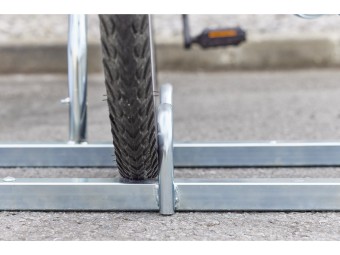 Râtelier 2 vélos avec arceau gainé - extensible