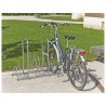 Range 3 ou 5 vélos sur 2 niveaux avec arceaux pour antivol