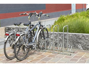 Râtelier 3 ou 5 vélos avec arceaux antivol