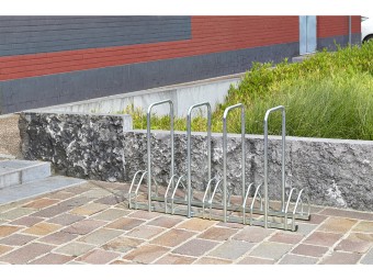 Râtelier 3 ou 5 vélos avec arceaux antivol