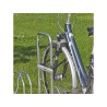 Range 3 ou 5 vélos sur 2 niveaux avec arceaux pour antivol