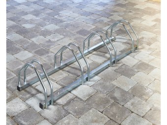 Râtelier 4 vélos - 3 largeurs de pneus différentes