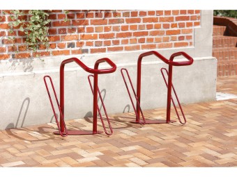 Râtelier vélos avec antivol en U pour roue et cadre