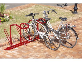 Râtelier vélos avec antivol en U pour roue et cadre