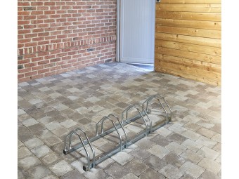 Râtelier 4 vélos - 3 largeurs de pneus différentes